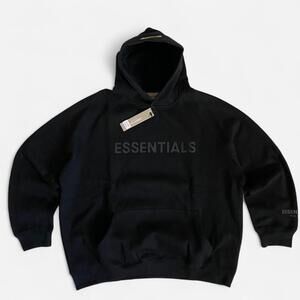Black Fear of God Essentials hoodie 3D - size XL